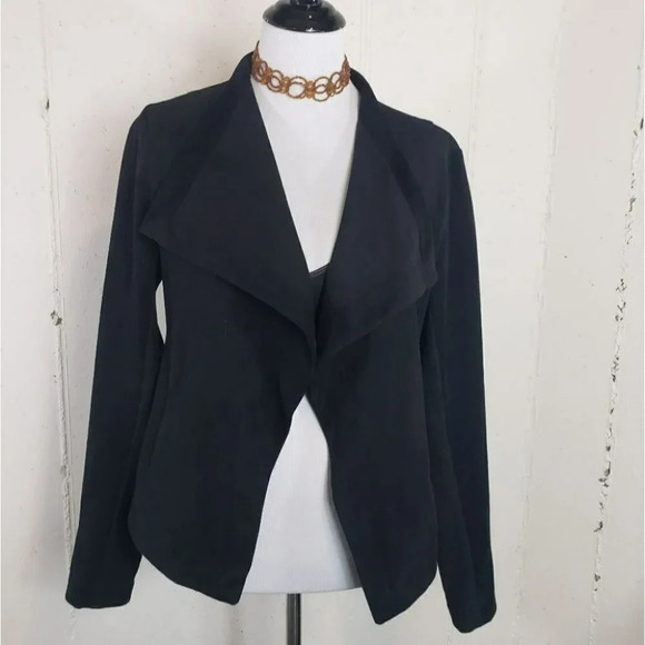 Vigoss L faux suede open front‎ assymetrical blazer - Picture 1 of 5